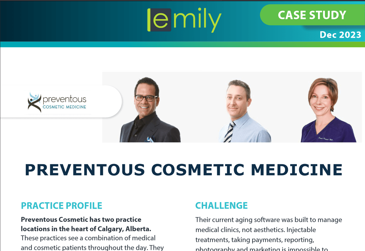 preventous cosmetic medicine calgary alberta switched to emily emr